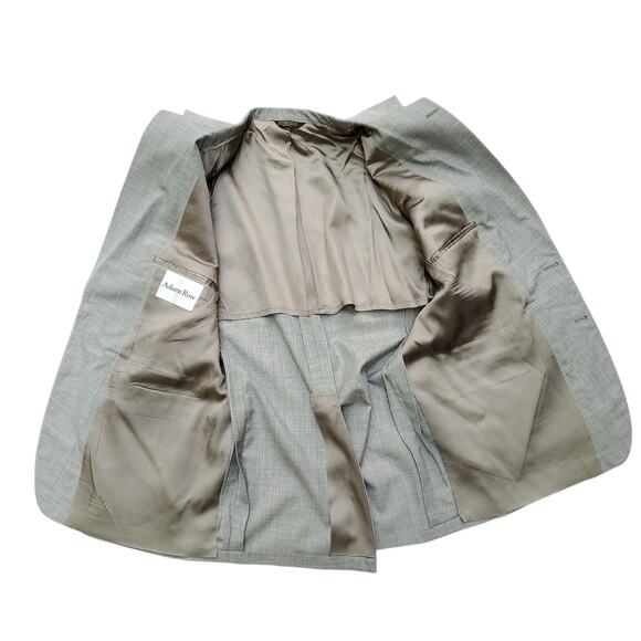 Vintage Adams Row Blazer Jacket Sport Coat Tan Career Office 46x31 - Picture 6 of 13